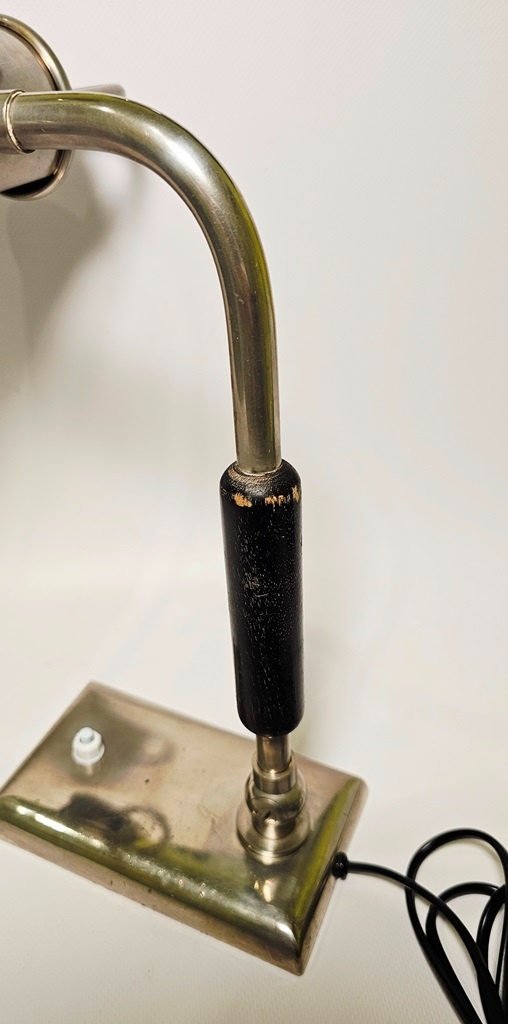 art deco chrómová stolná lampa - 4