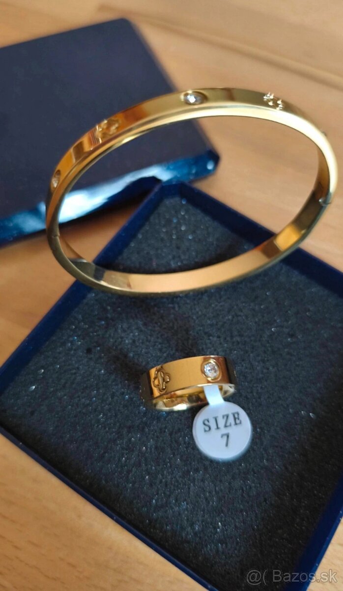 Šperkový set oceľový náramok a prsteň - 4