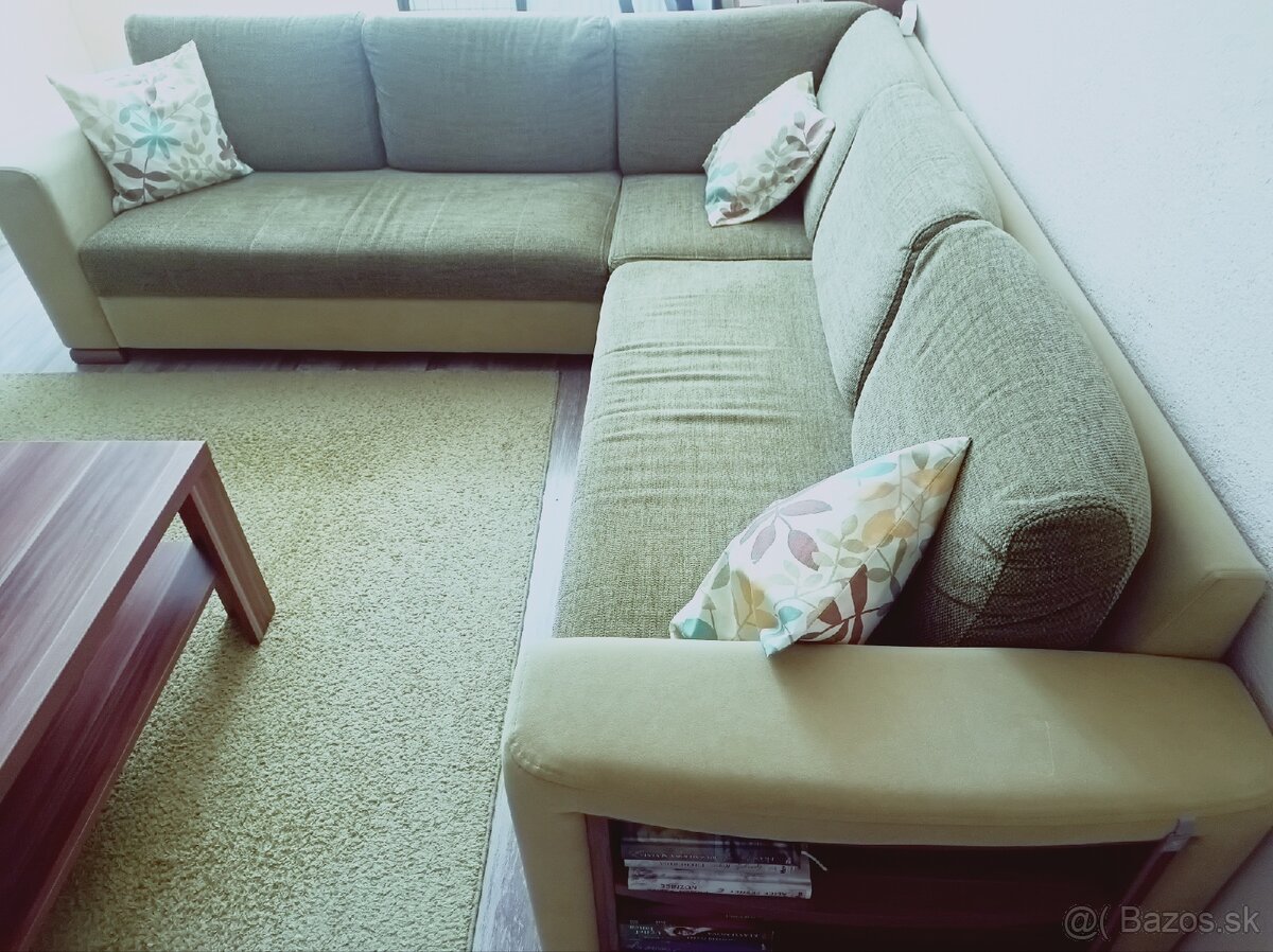 Predám rohový sedacia súprava, rohový gauč. - 4