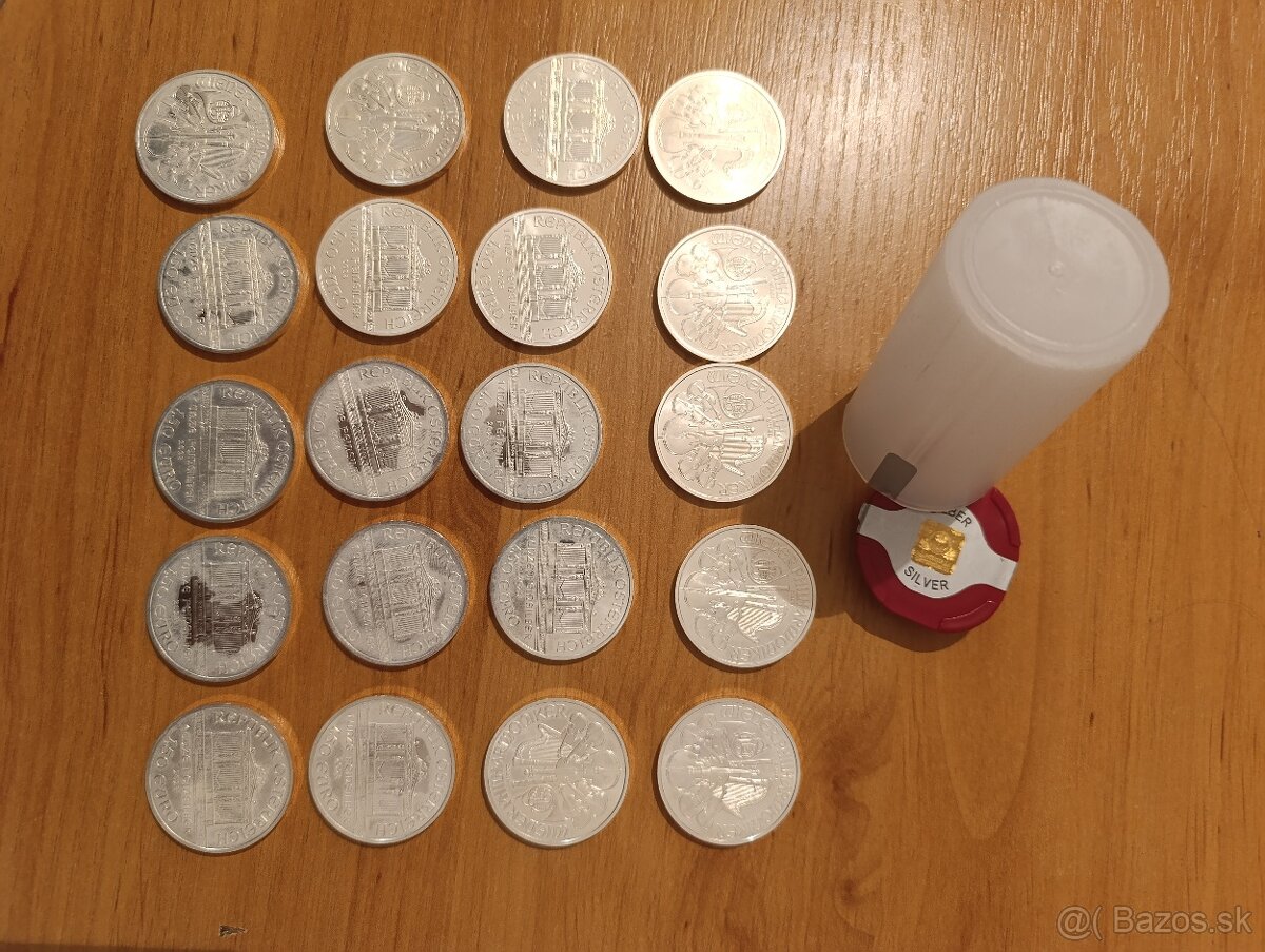 Investične mince striebro wienerphilharmony - 4