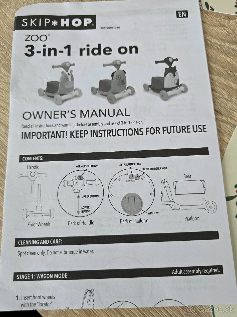 Odrážadlo/kolobežka/choditko 3 v 1 - 4