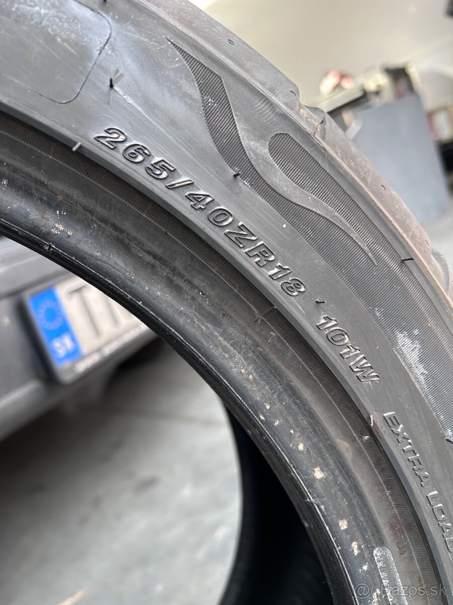 Letné pneumatiky 265/40 r18 semi slick - 4