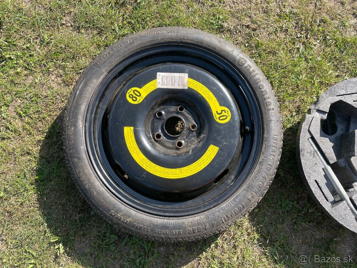 Tenké dojazdové koleso 5x112 R18 na VW Seat Audi Škoda - 4