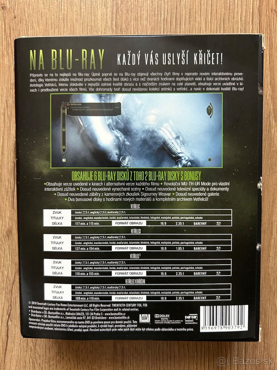 Blu ray filmy Votrelec - 4