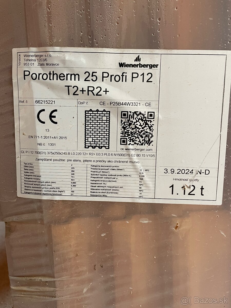 Tehla Porotherm 25 - 4