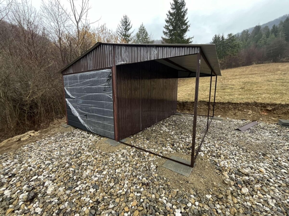 Kvalitná plechová garáž 4x5m - 4