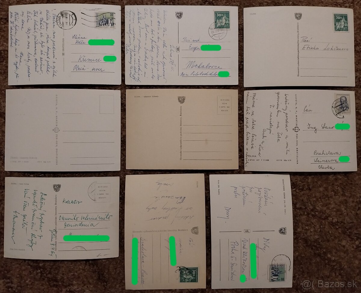 Pohľadnice - ŽILINA (čiernobiele + malý formát) - 4