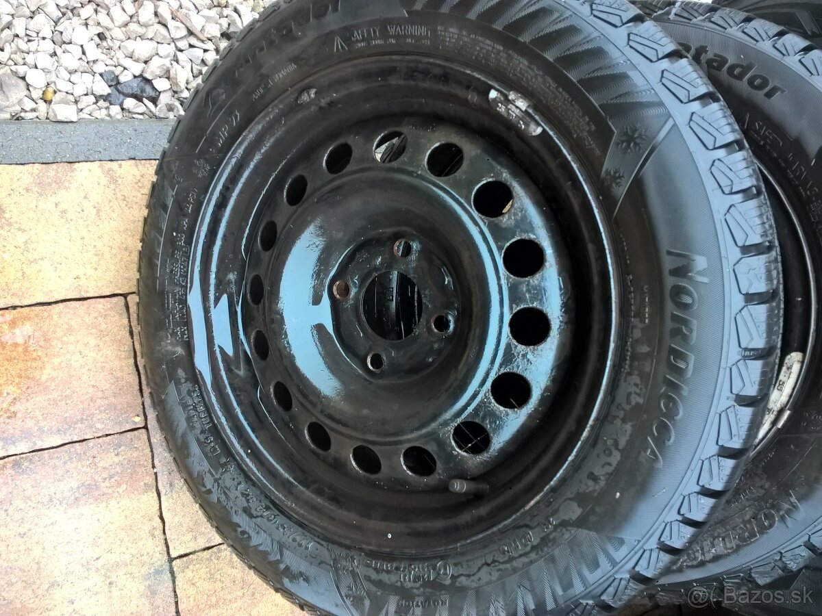 ZIMNÉ 175/65 R14 82T cca7-8mm + disky THALIA 4x100 AJ ZVLÁŠŤ - 4