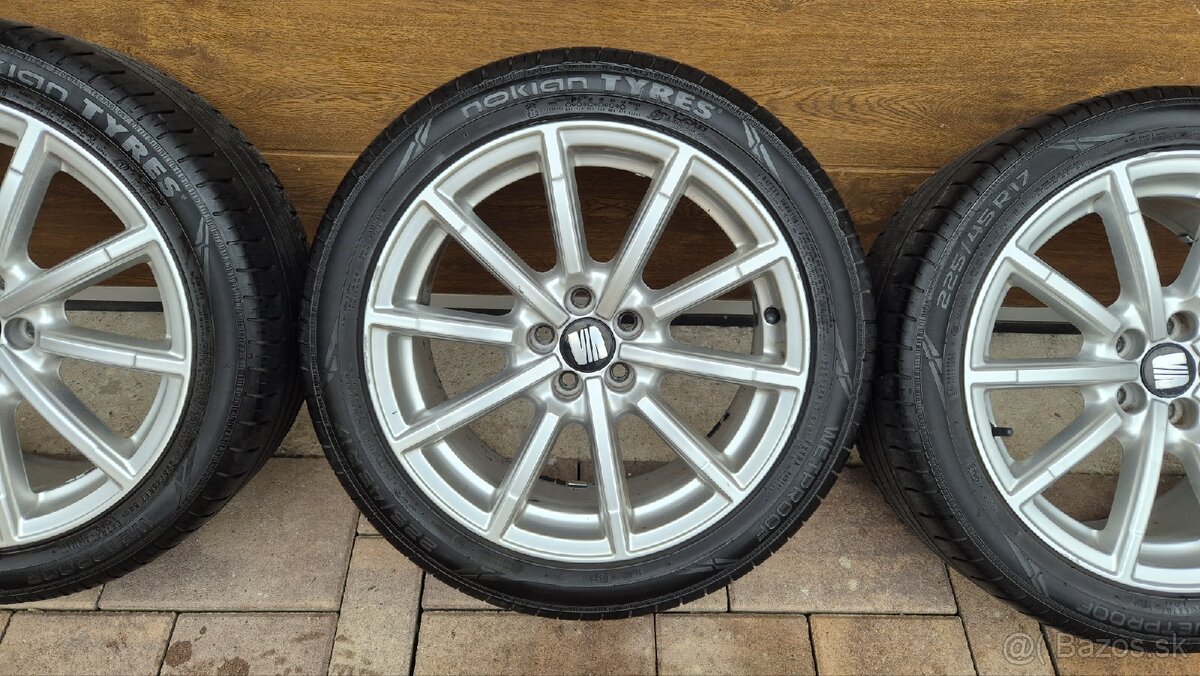 Predám originál elektróny AUDI 5x100 R17 - 4