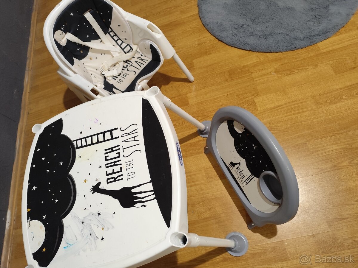 Detska jedálenská stolička 3v1 - 4