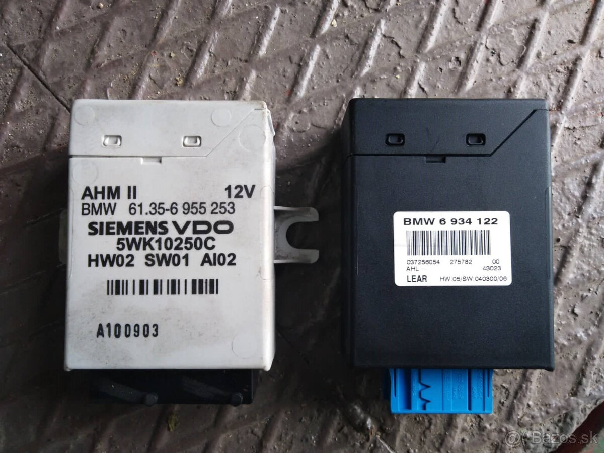 BMW X3 E83 moduly, riadiace jednotky 1 - 4