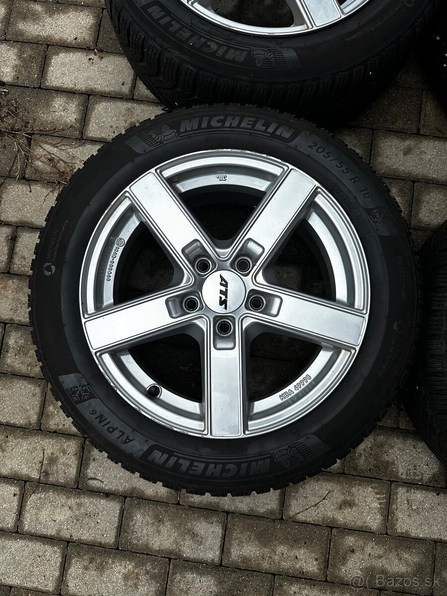Predám elektrony ats 5x112 + zimné pneu Michelin 205/55 r16 - 4