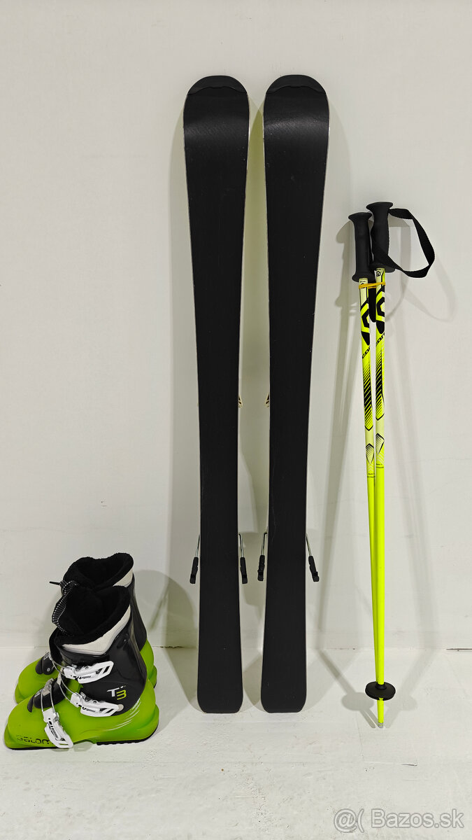 LYŽE SALOMON XMAX JR 110CM + LYŽIARKY SALOMON T3 36EUR - 4