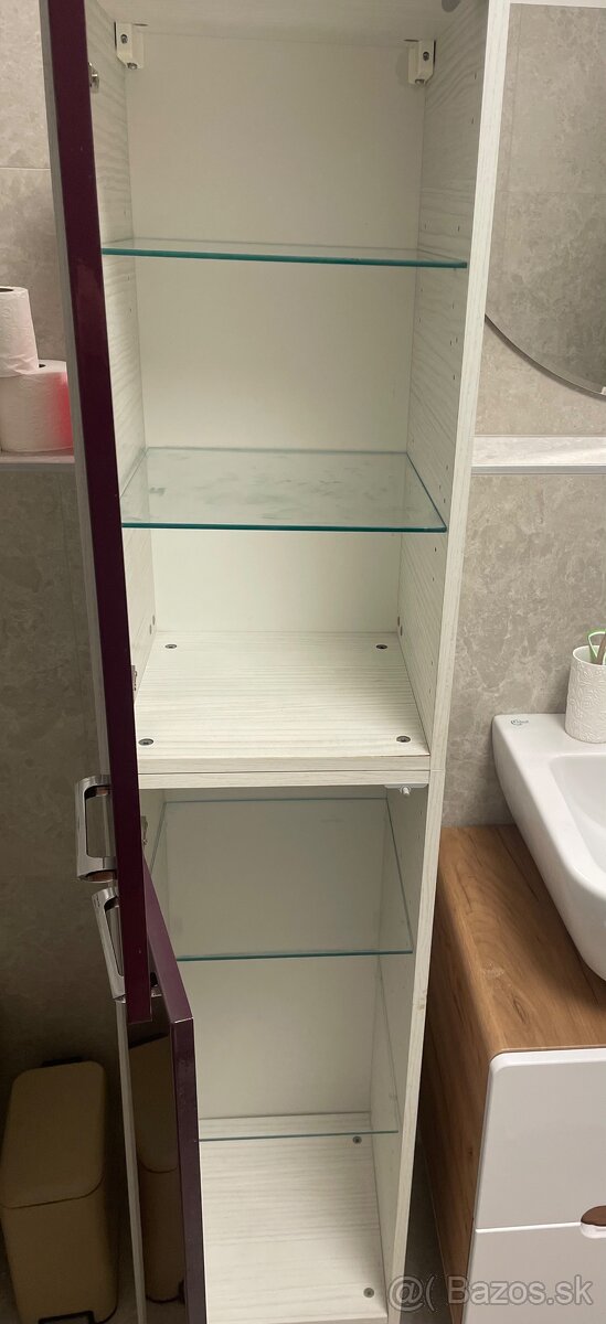 Fialová kúpelňová skrinka - 4