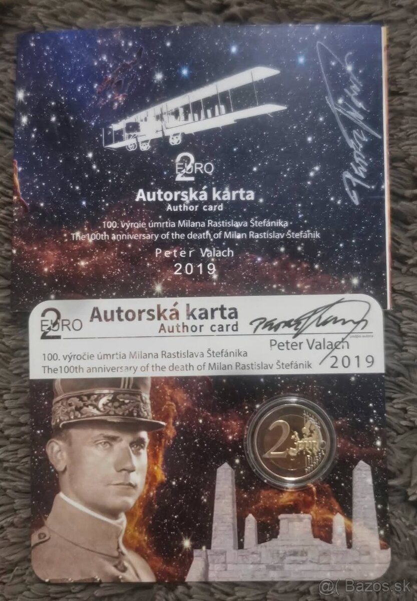 2€ Autorská karta 2019 M.R.Štefánik - 4