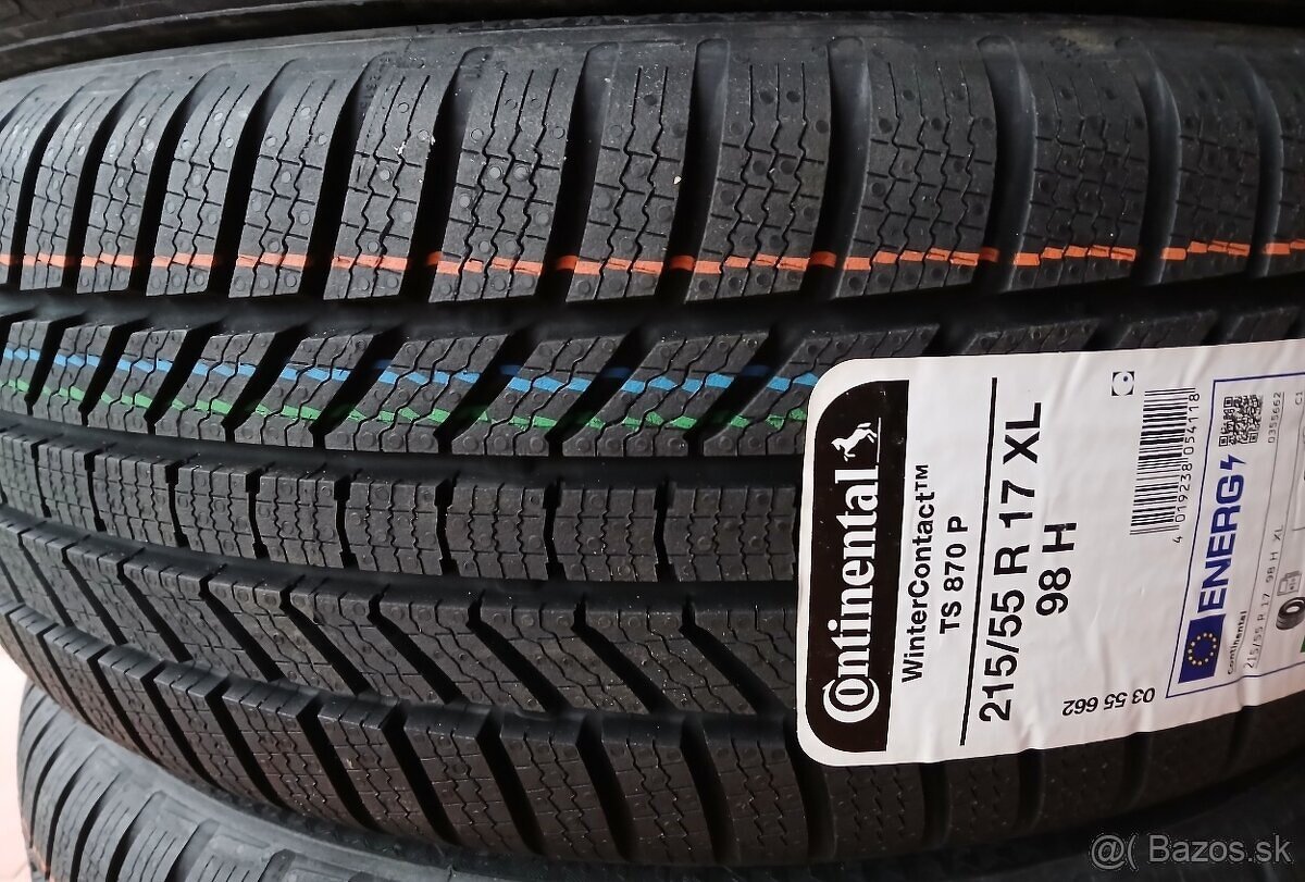 Predám nové zimné pneumatiky CONTINENTAL 215/55 R17 98V XL. - 4