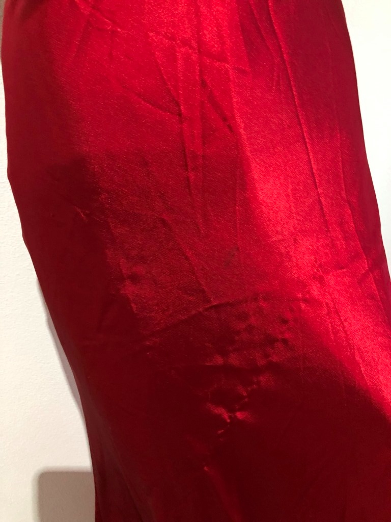 červene plesoe šaty, vel S - 4