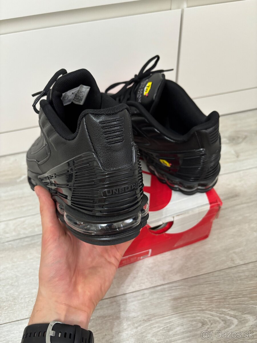 Nike air max plus 3 leather black - 4