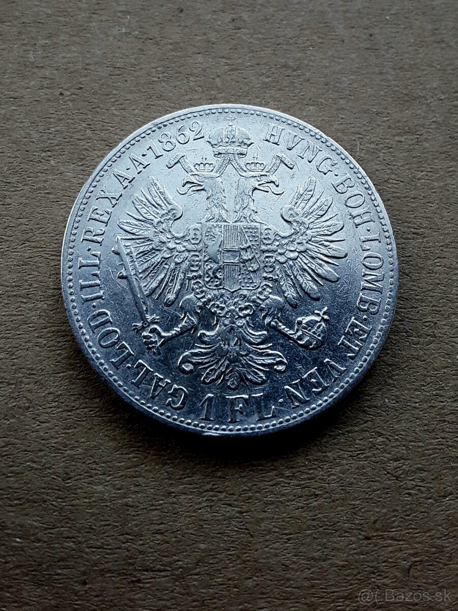 Zlatnik 1862 V, vzacny - 4