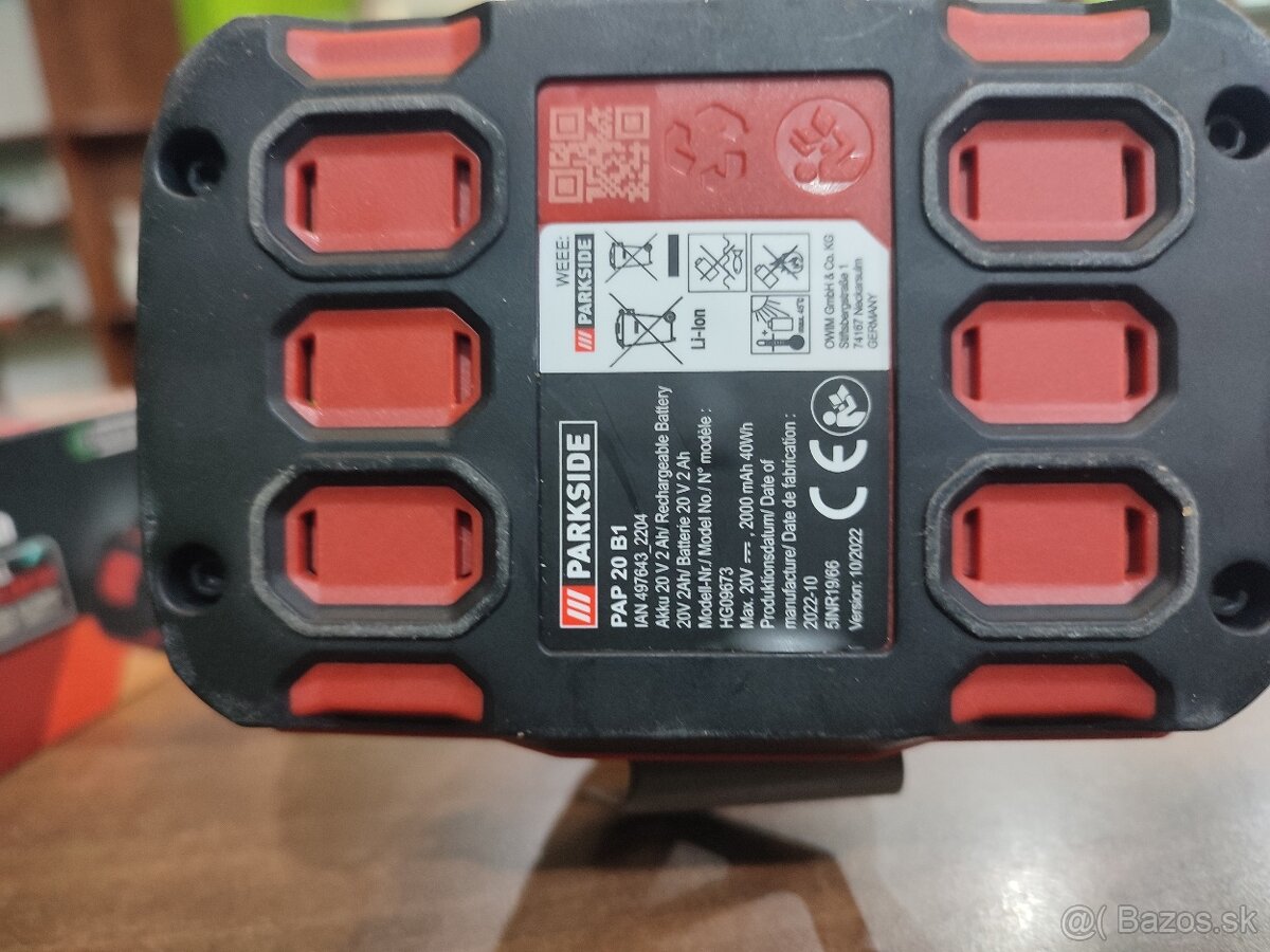 Aku utahovačka/vŕtačka Parkside PABSP 20 Li-C3 - 4