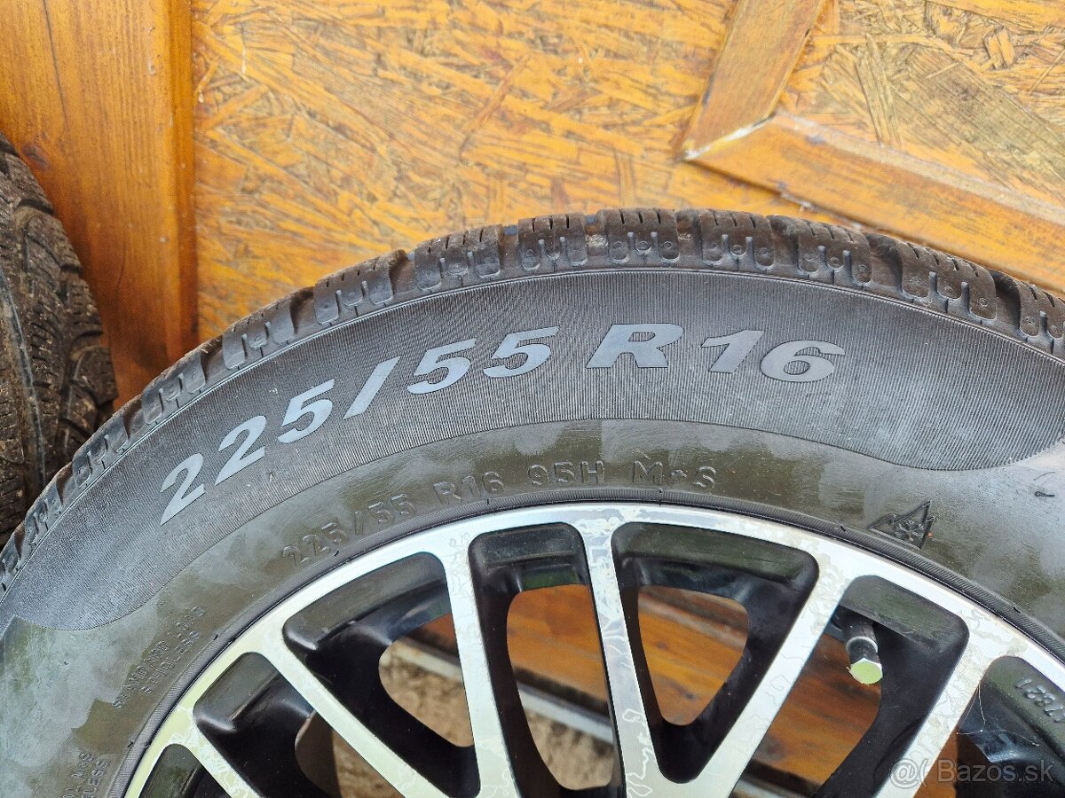 Hliníkové disky R16 5x112 zimné gumy - 4