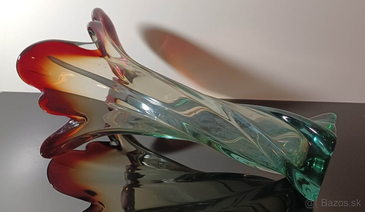 Krásna váza z hutného skla Muráno - 4