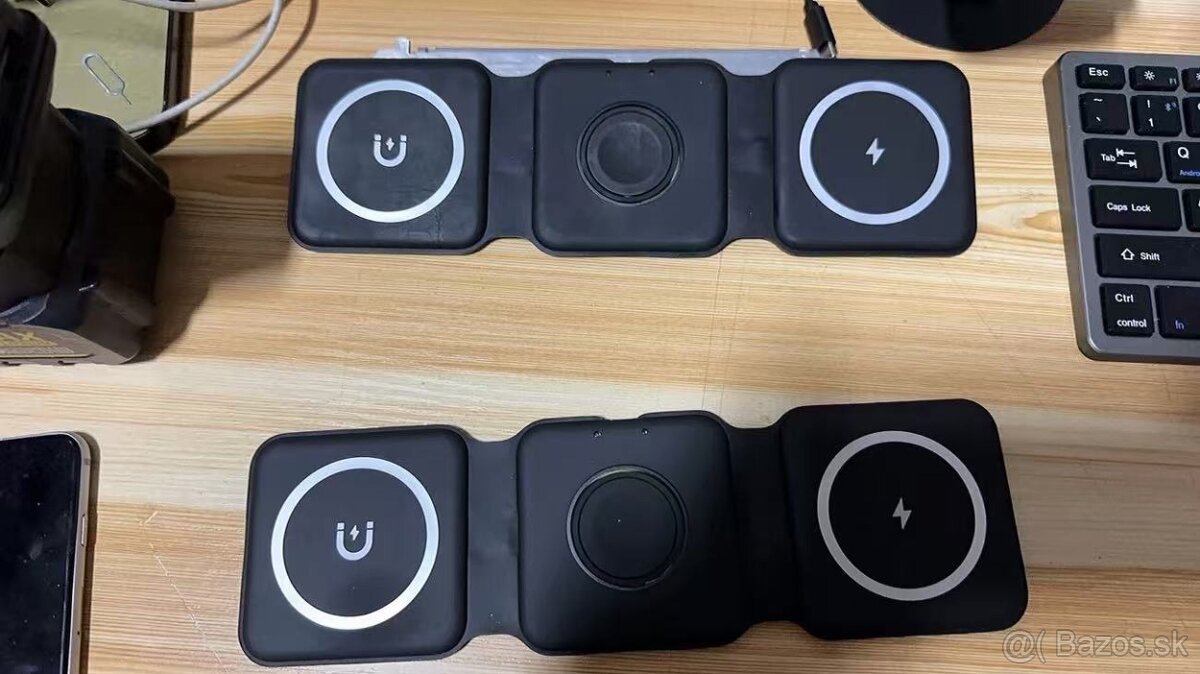 3v1 bezdrôtová nabíjačka – čierna, iPhone/Apple Watch - 4