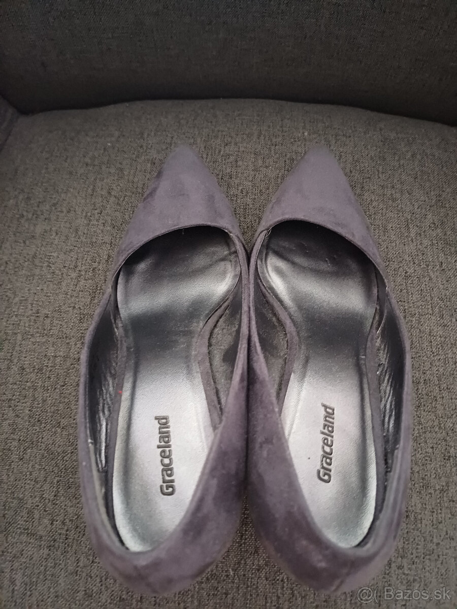 Dámske lodičky sivé Graceland veľ.36 - 4