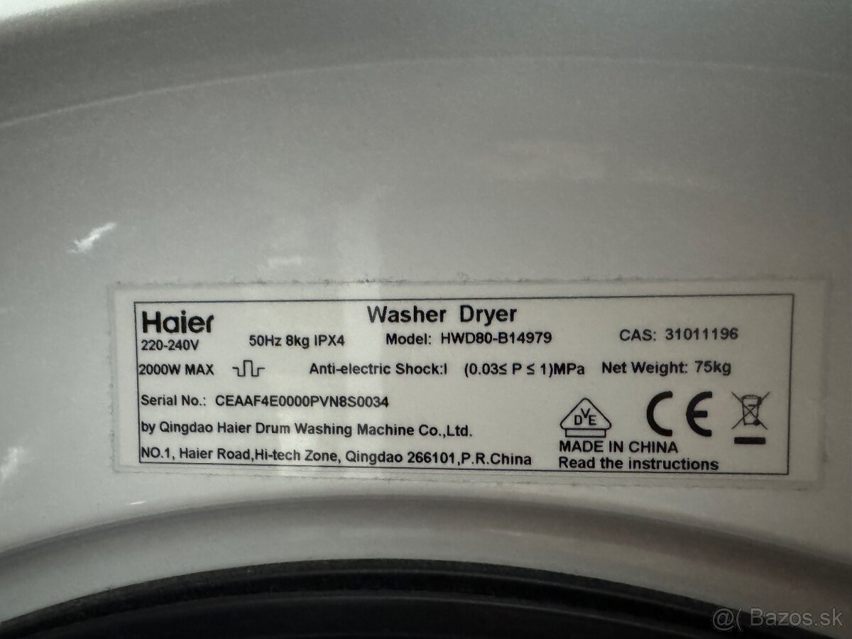 Haier HWD80-B14979 - 4