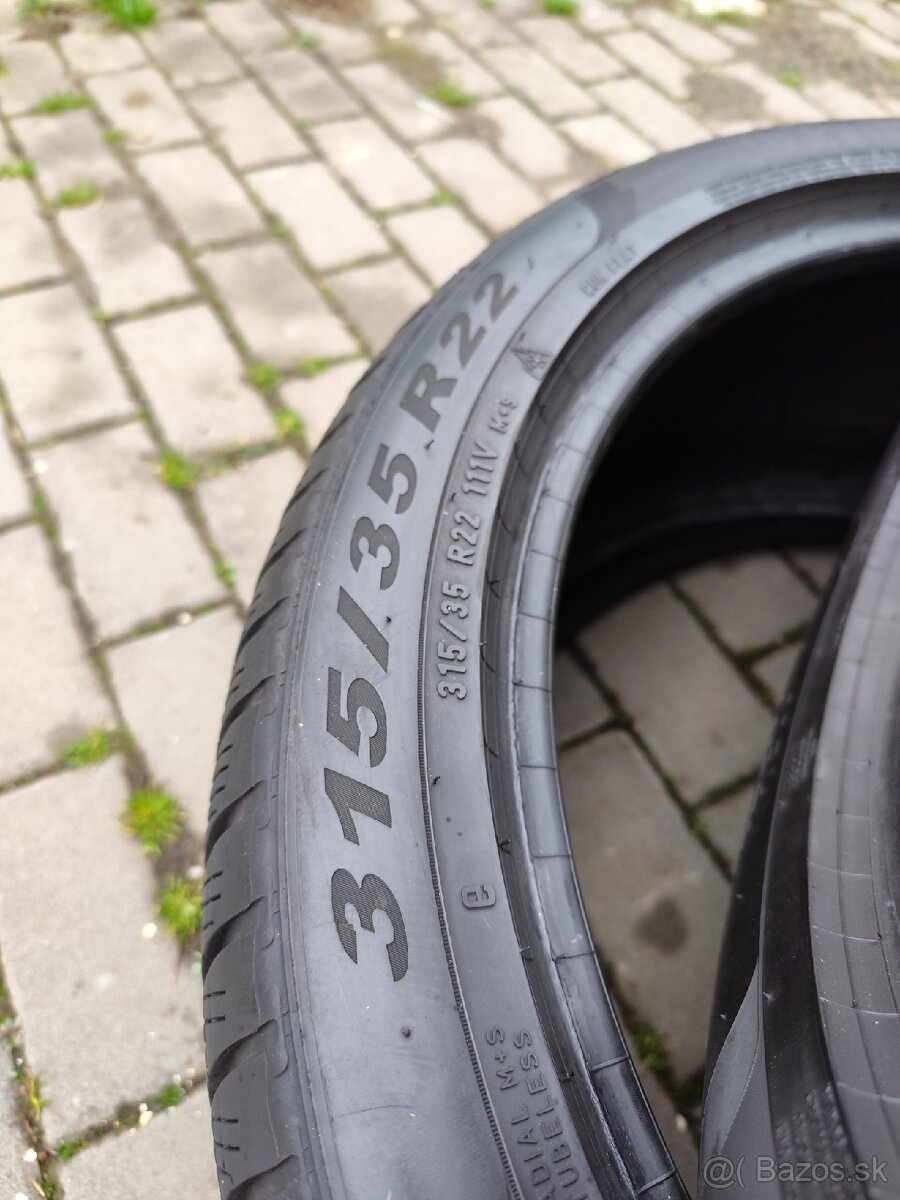 Zimné pneumatiky 315/35 R22