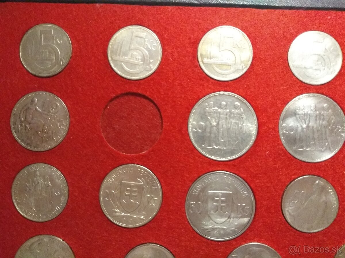 Sada Československých Strieborných mincí 1928-1992 - 4