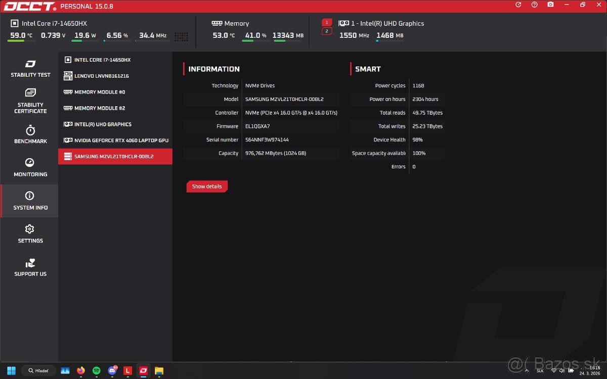 Lenovo legion 5 - 16IRX9 - 4