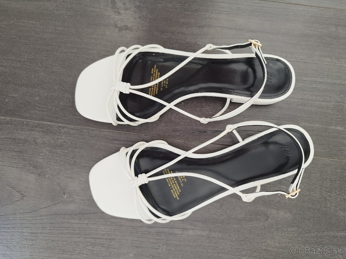 Biele sandálky 40 zn.H&M - 4
