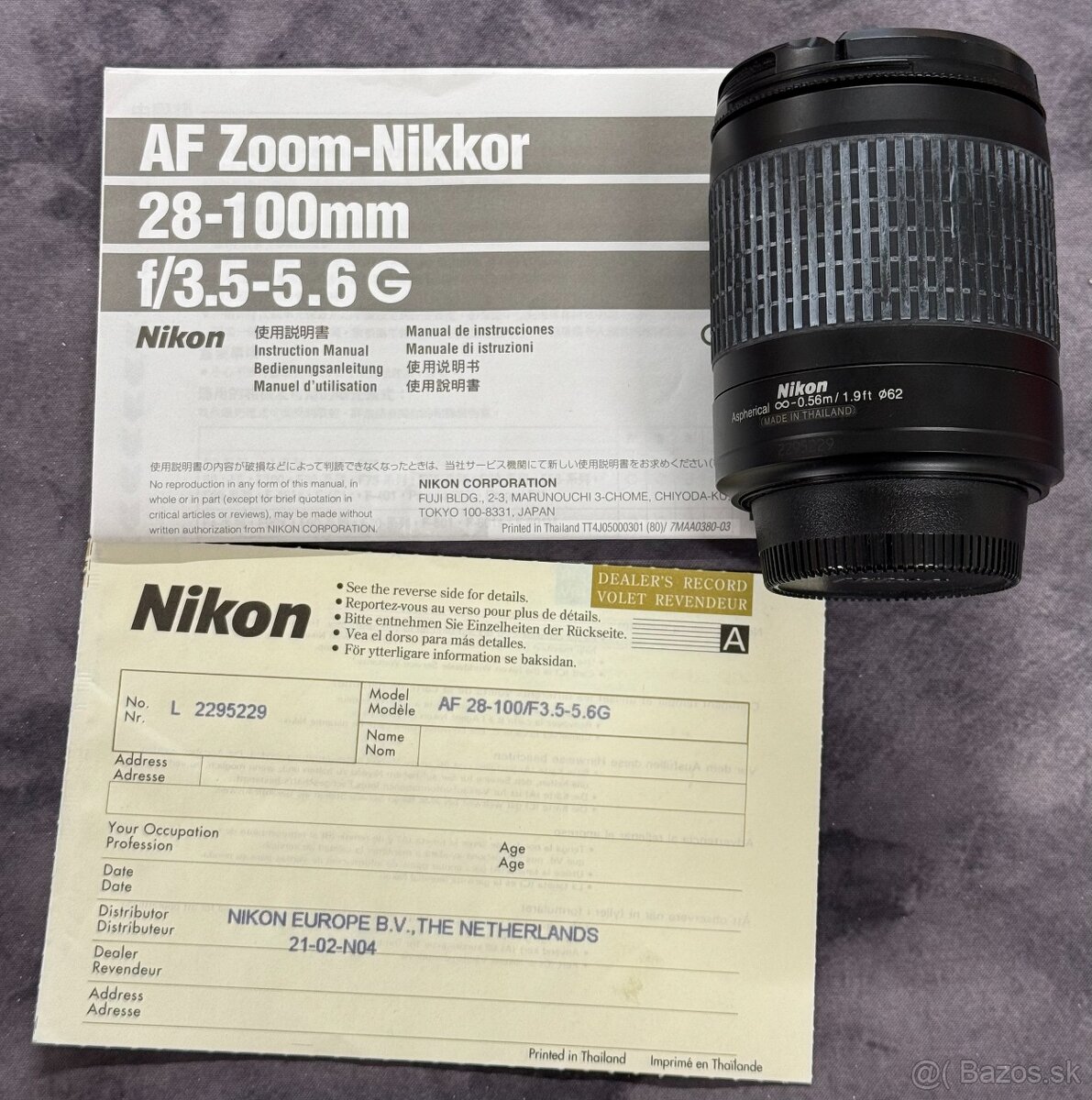 Objektív AF Zoom-Nikkor 28-100mm - 4