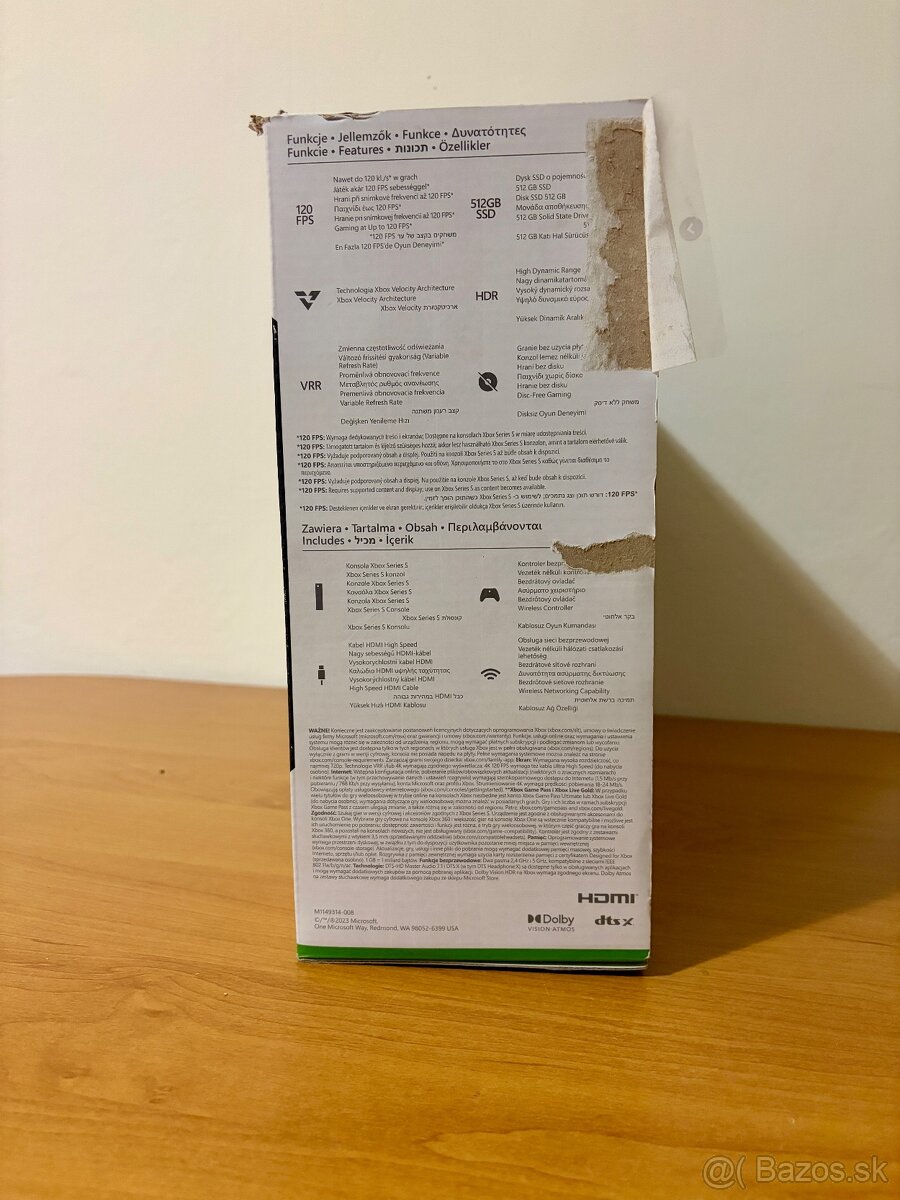 Original krabica Xbox series S 512gb SSD - 4