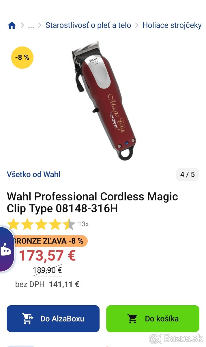 WAHL Magic Clip Cordless strojček - 4