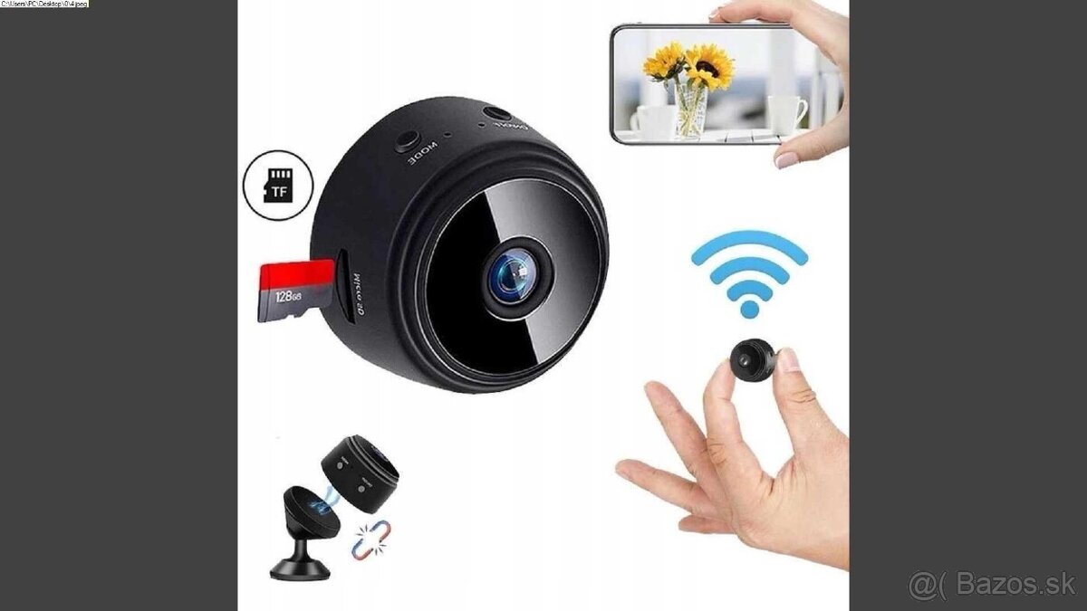 Špionážní mini kamera WiFi A9 HD - 4