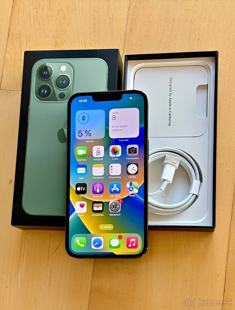 iPhone 13 Pro Alpine Green BATERIE 100% TOP - 4