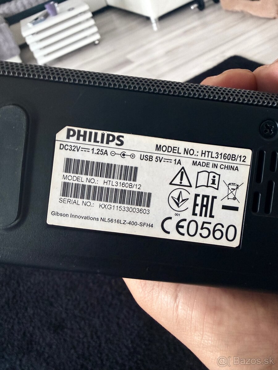 Predám Philips Soundbar + subwoofer HTL3160B/12 - 4