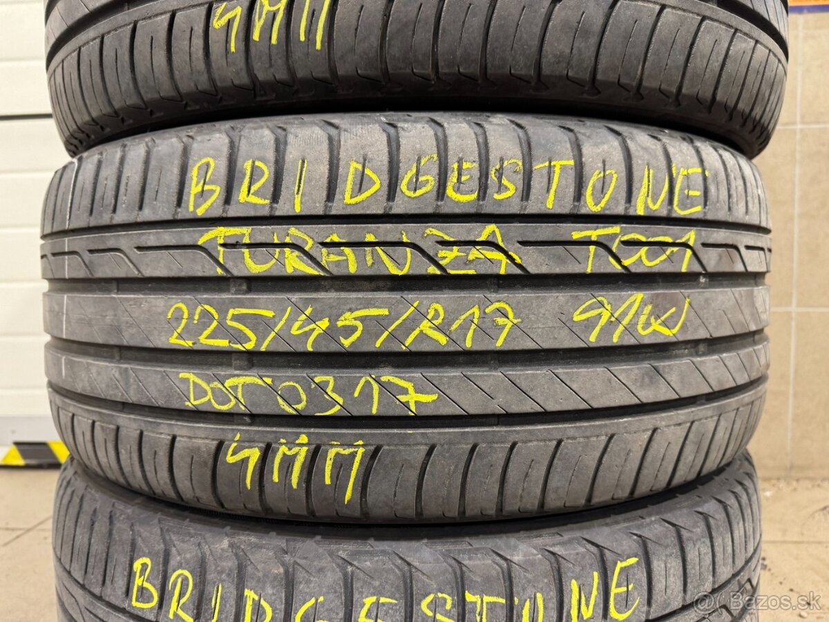 R17 225/45 Bridgestone Turanza T001 91W 4x4MM DOT0317 - 4