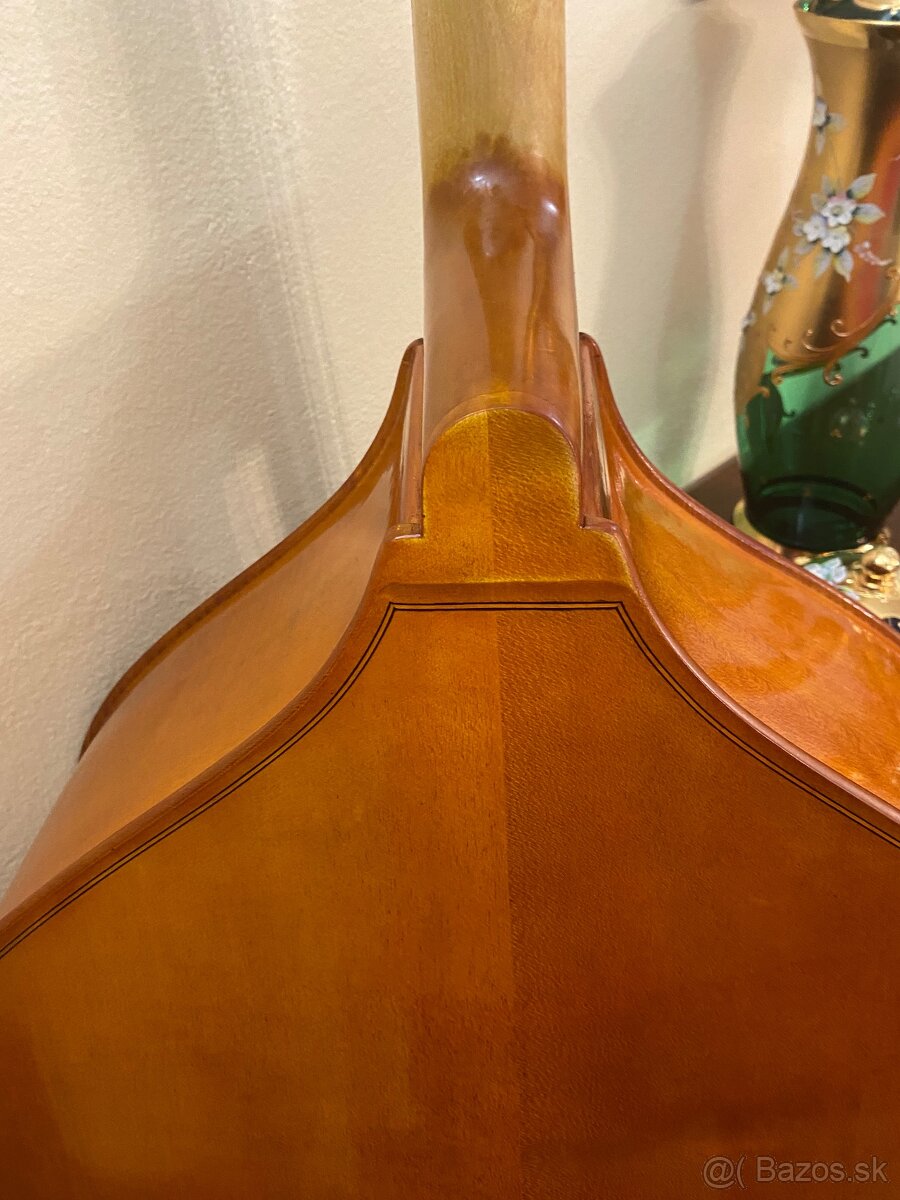 Predám celodrevený 3/4 kontrabas,ručná práca - 4