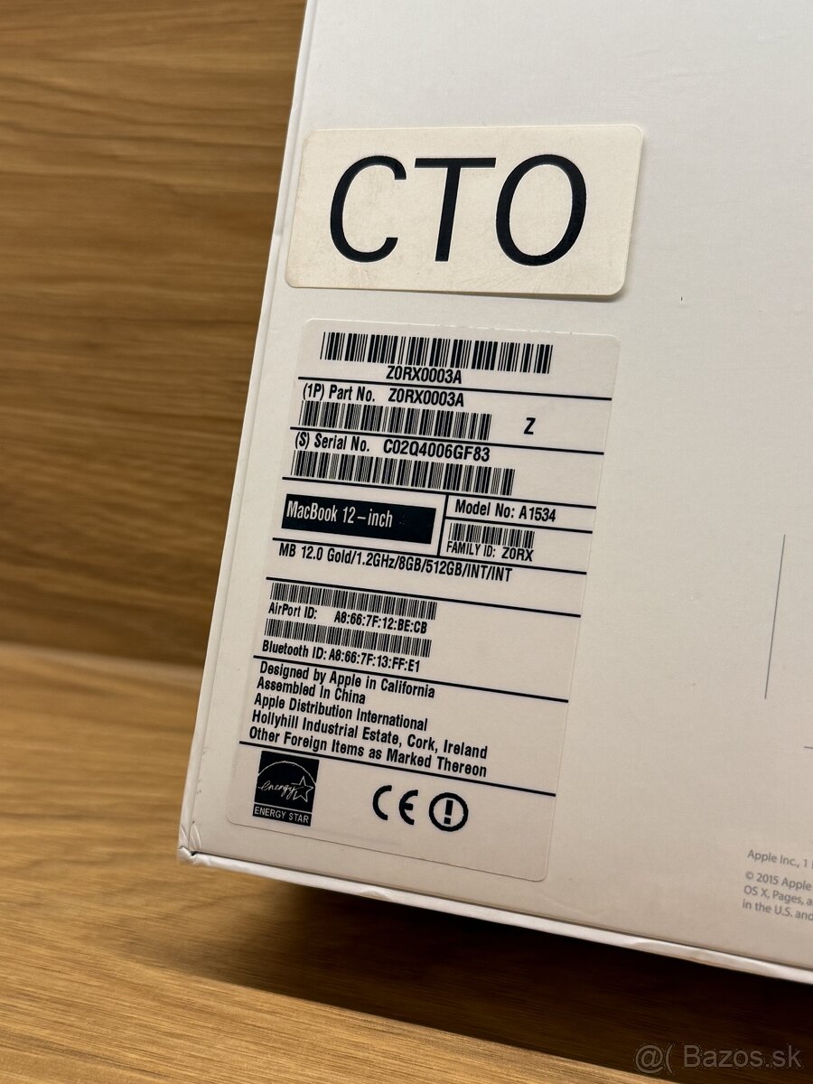 CTO Apple MacBook 12" 8GB/512GB (2015) - zabalený - 4