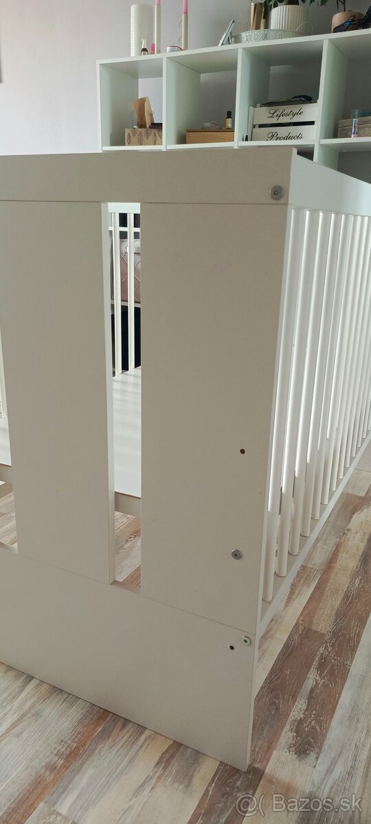 Detská postieľka biela 120 × 60 cm - 4