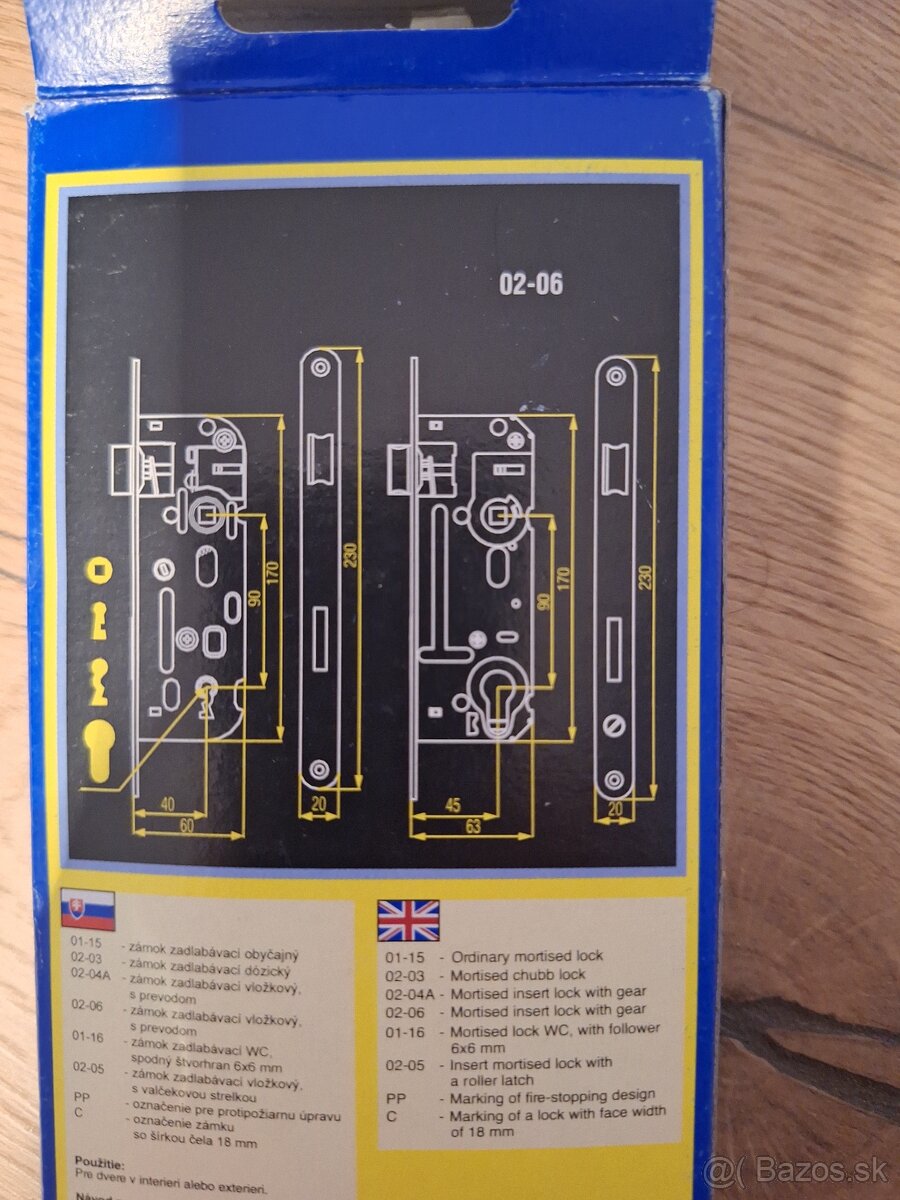Zadlabávací zámok 01-15 PL - 4