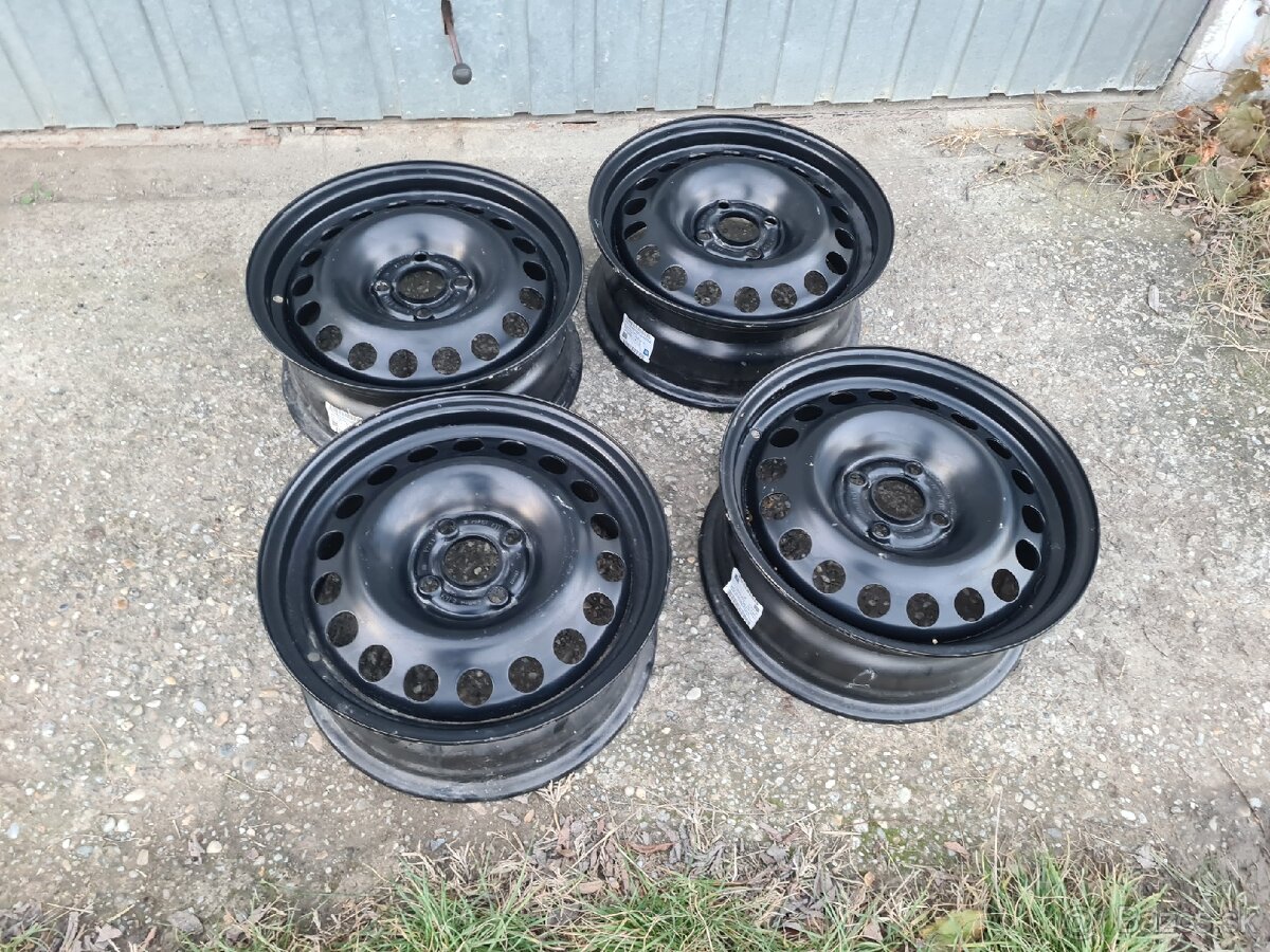 Plechove disky 4x100mm r15 opel - 4