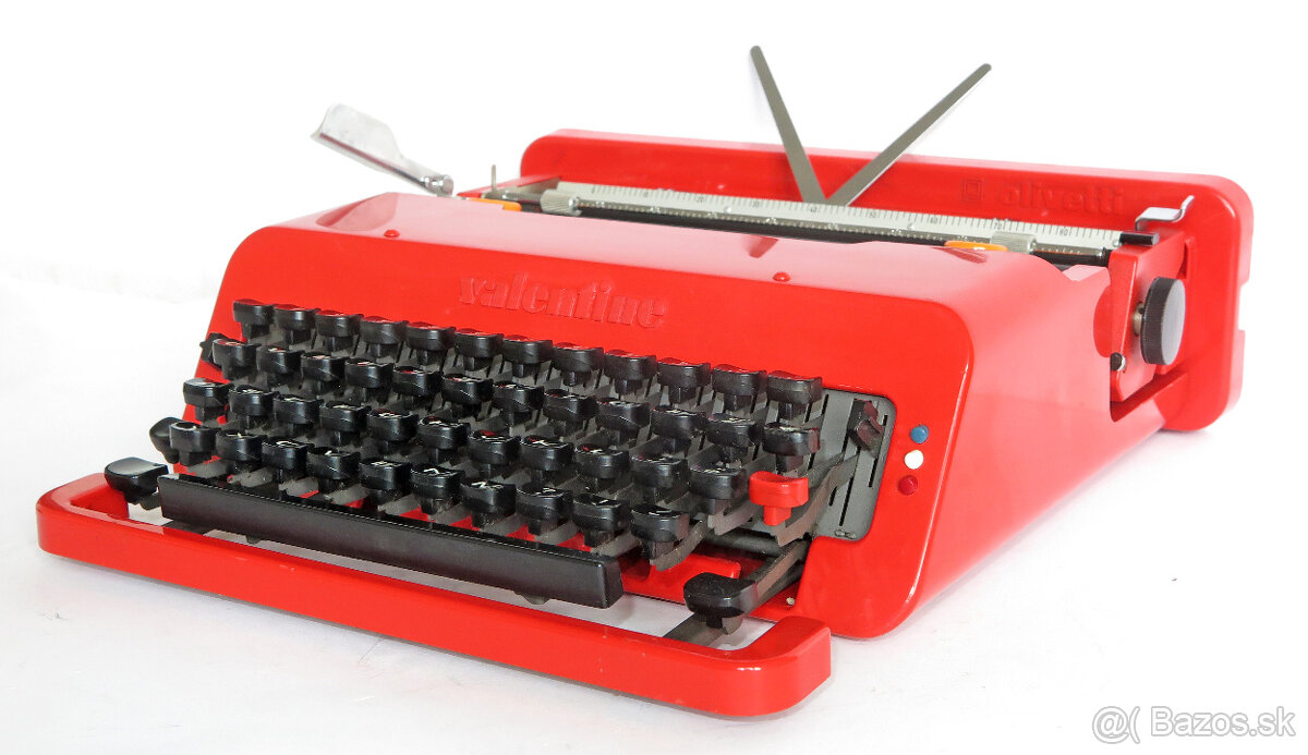 prenosný písací stroj OLIVETTI Valentine 1970te roky retro - 4