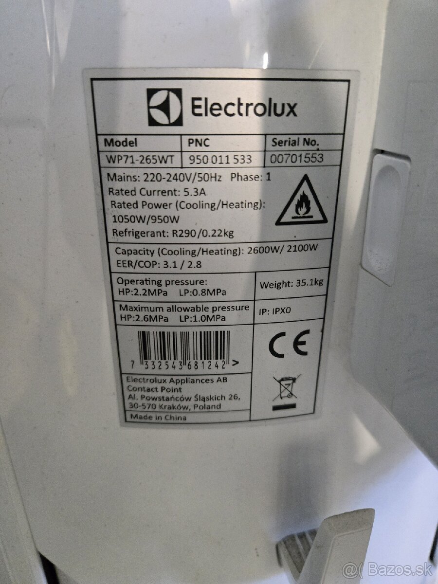 Smart klimatizácia Electrolux WP71-265WT - 4