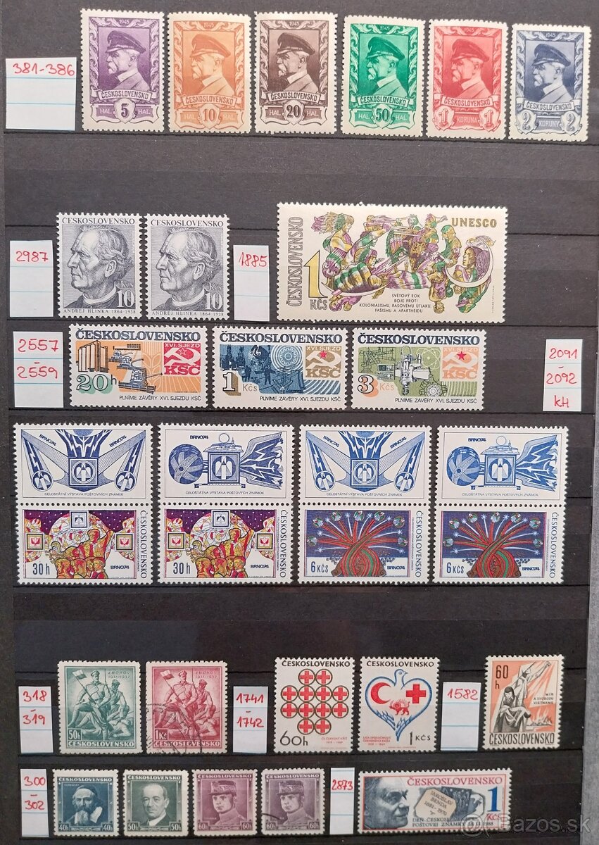 Známky ČESKOSLOVENSKO – 3 - 4