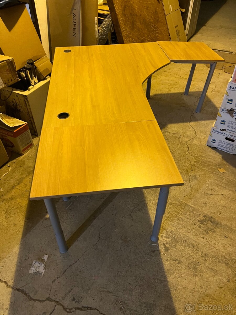 Rohový kancelársky stôl Kinnarps - 4