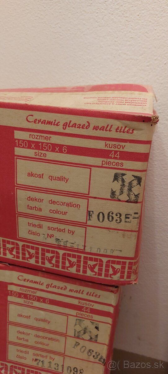 Keramické obkladačky 150 x 150 x 6 mm - 4